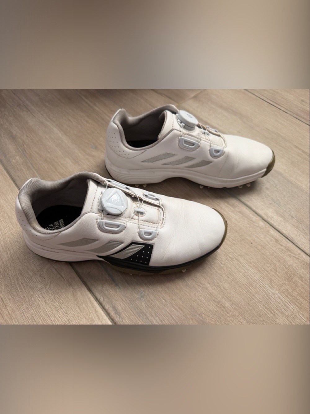 adidas Bounce  big kid 4 -Gray Slip-On Athletic golf Shoes - Picture 3 of 8